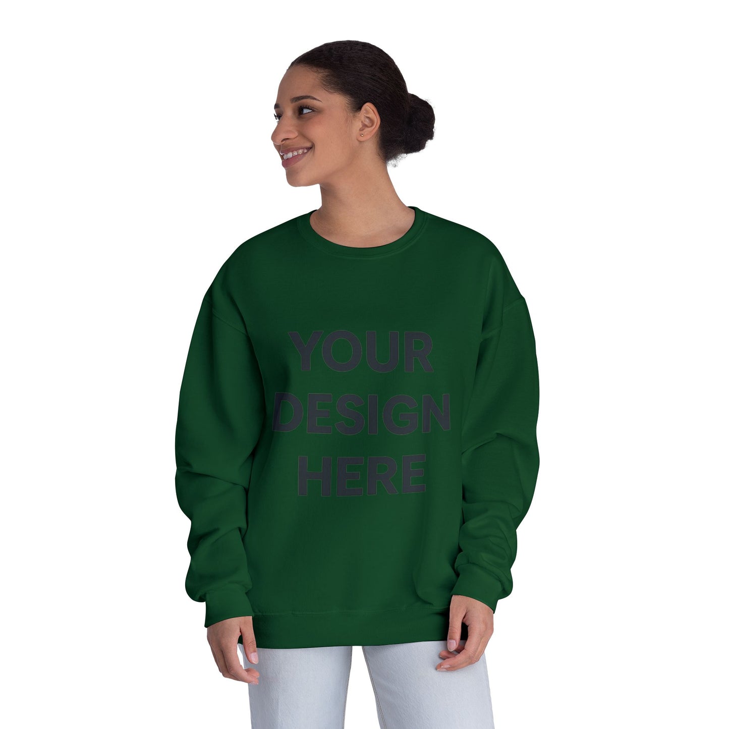 Custom Jerzees 562MR NuBlend Crewneck Sweatshirt Personalized Fleece Pullover Custom Logo, Text, or Design Soft Midweight Unisex Sweatshirt