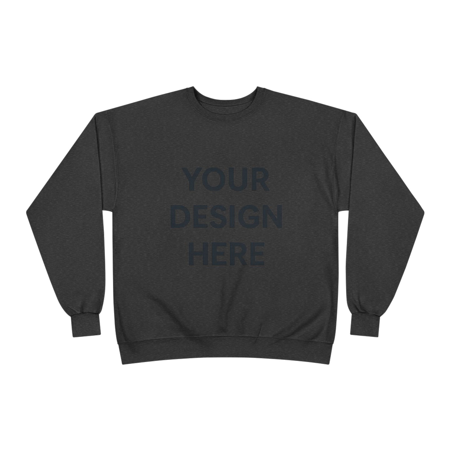 Custom Hanes P160 EcoSmart Crewneck Sweatshirt Personalized Eco-Friendly Fleece Pullover Sustainable Cotton-Poly Blend Custom Logo, Text, or Design