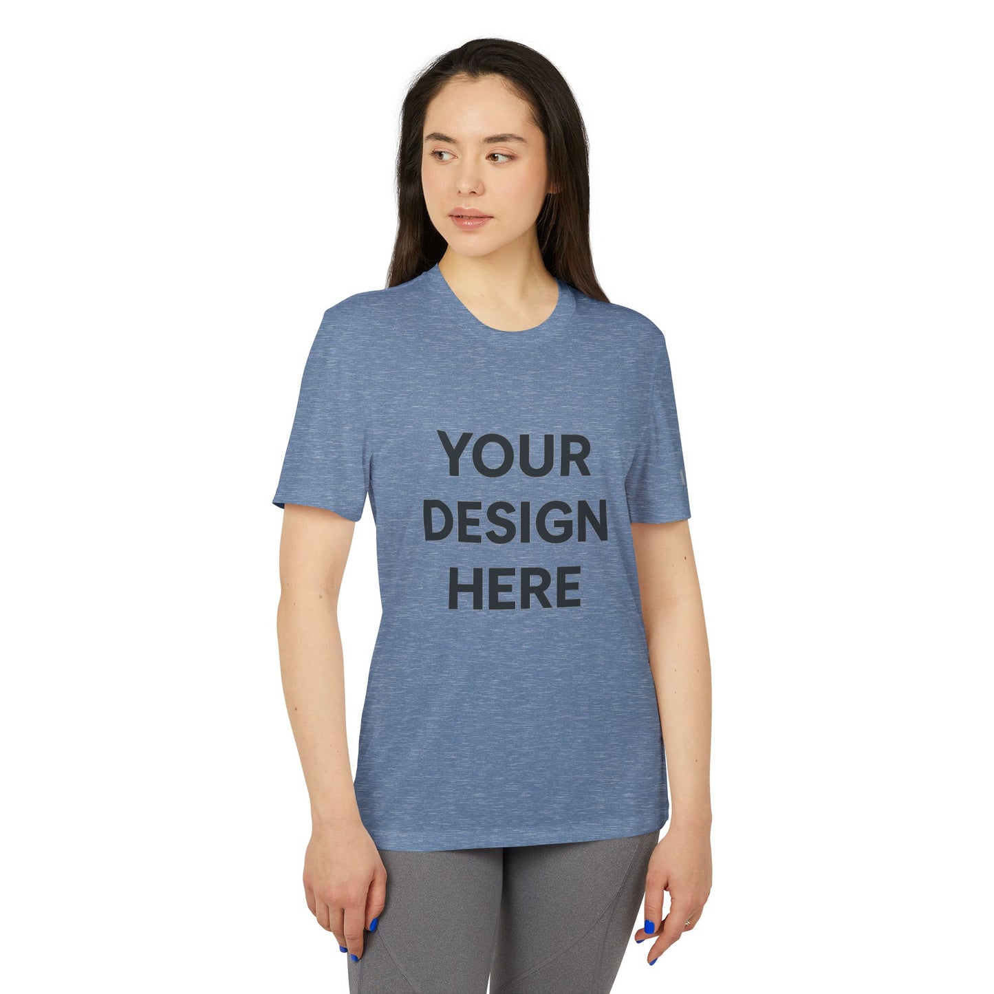 Custom Adidas A376 Sport T-Shirt Personalized Performance Tee Moisture-Wicking Athletic Shirt Custom Logo or Text Unisex Training & Teamwear