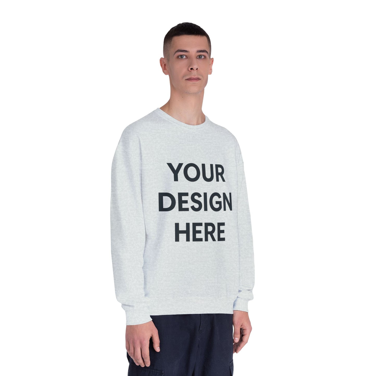 Custom Jerzees 562MR NuBlend Crewneck Sweatshirt Personalized Fleece Pullover Custom Logo, Text, or Design Soft Midweight Unisex Sweatshirt