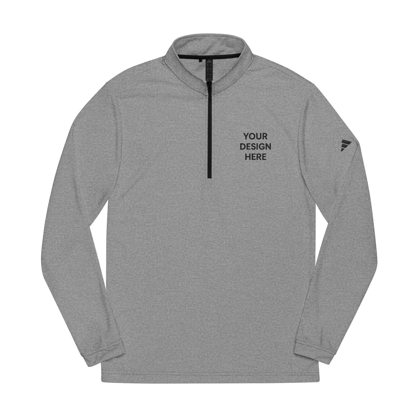 Custom Adidas A401 Quarter-Zip Pullover Personalized Performance Sweatshirt Moisture-Wicking Athletic Top Custom Logo or Embroidery