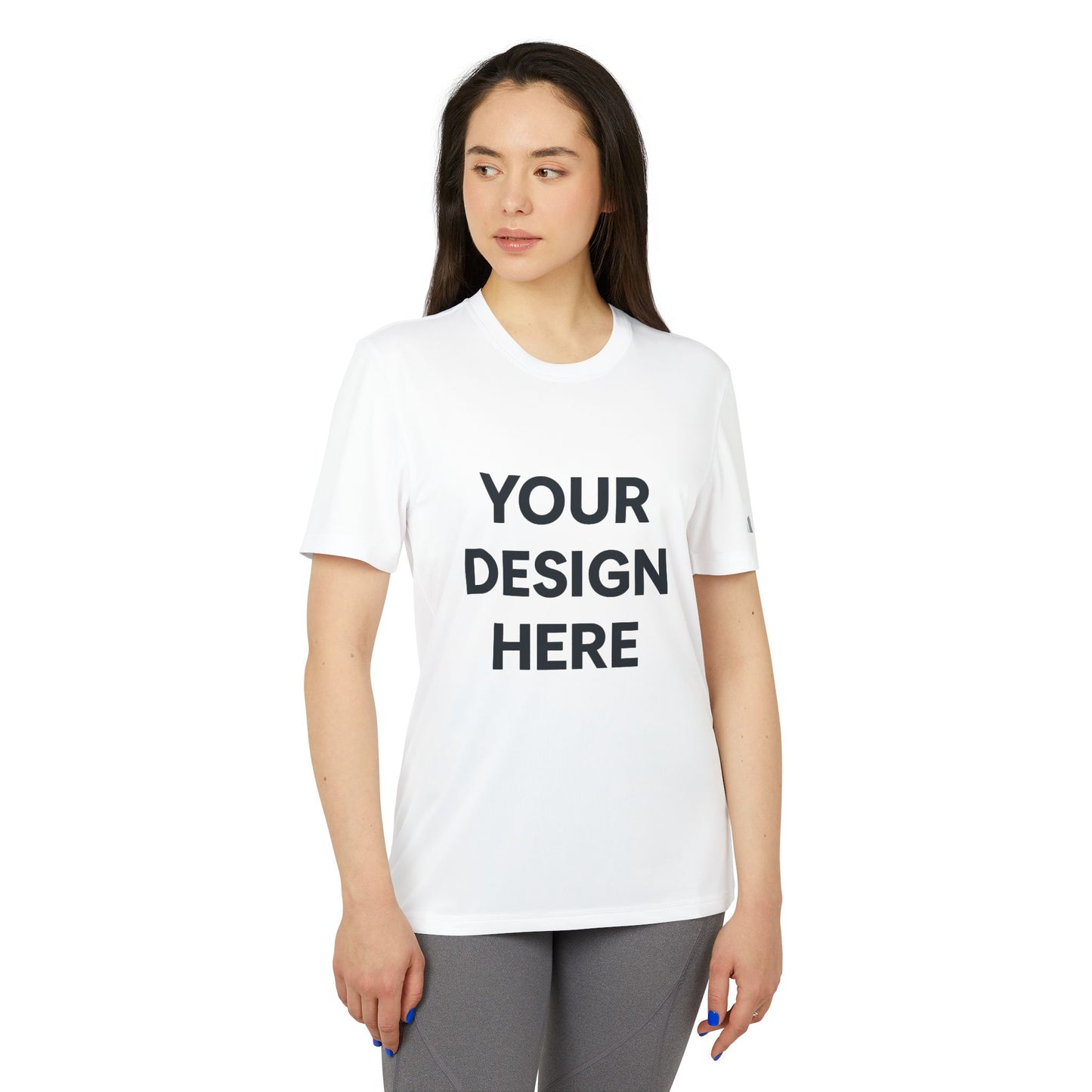 Custom Adidas A376 Sport T-Shirt Personalized Performance Tee Moisture-Wicking Athletic Shirt Custom Logo or Text Unisex Training & Teamwear