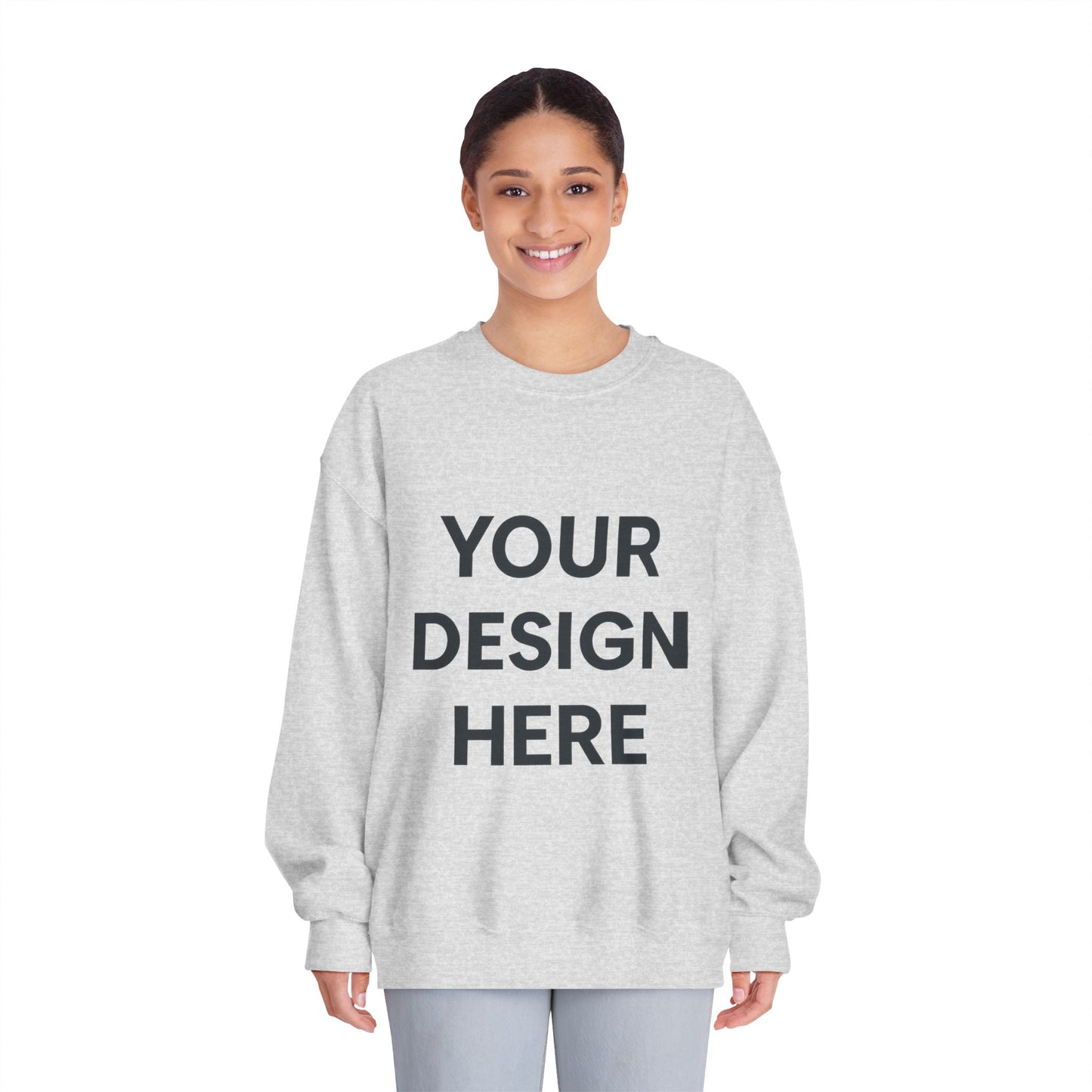 Custom Gildan 12000 DryBlend Crewneck Sweatshirt Personalized Moisture-Wicking Fleece Pullover Custom Logo, Text, or Design Unisex Cotton-Poly Sweatshirt
