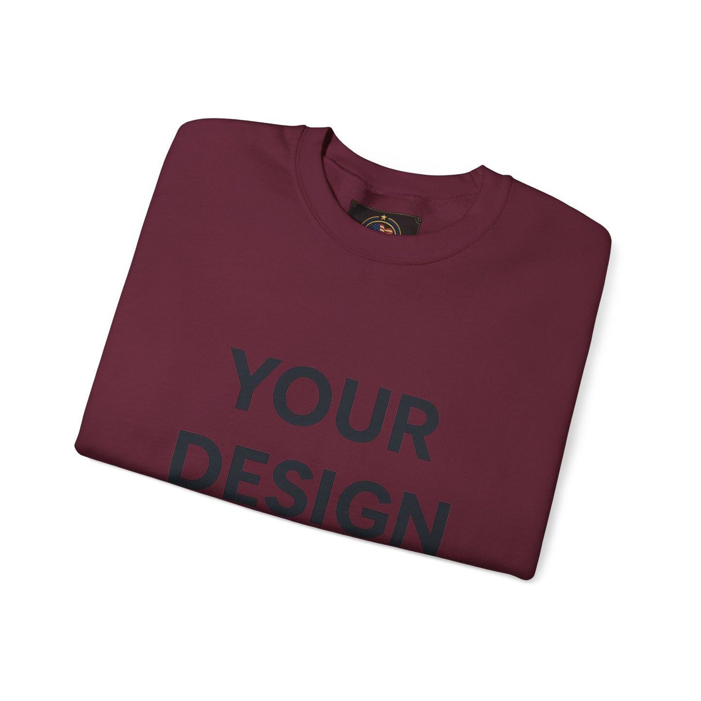 Custom Gildan 18000 Crewneck Sweatshirt | Personalized Heavy Blend Fleece Pullover | Custom Logo, Text, or Design | Unisex Cozy Cotton-Poly Sweatshirt