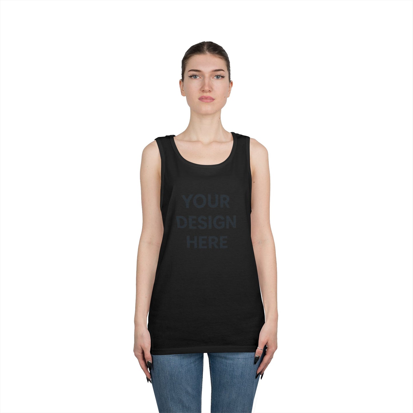 Custom Gildan 5200 Heavy Cotton Tank Top Personalized Sleeveless Shirt Custom Logo, Text, or Design Unisex Classic Fit Summer Tee