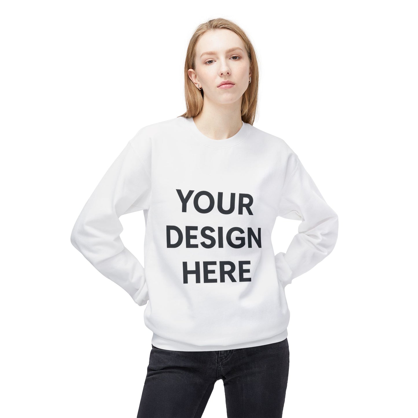 Cozy Customizable Crewneck Sweatshirt - Personalized Gift for Him/Her, Perfect for Fall/Winter, Unique Holiday Gifts, DIY Design