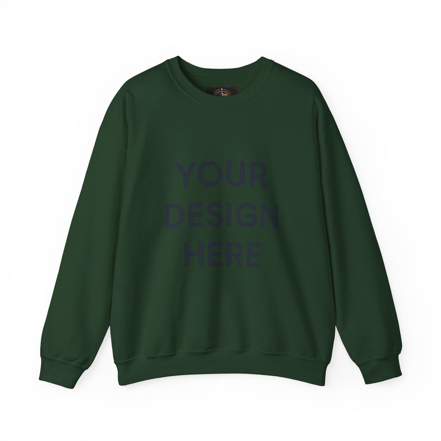 Custom Gildan 18000 Crewneck Sweatshirt | Personalized Heavy Blend Fleece Pullover | Custom Logo, Text, or Design | Unisex Cozy Cotton-Poly Sweatshirt