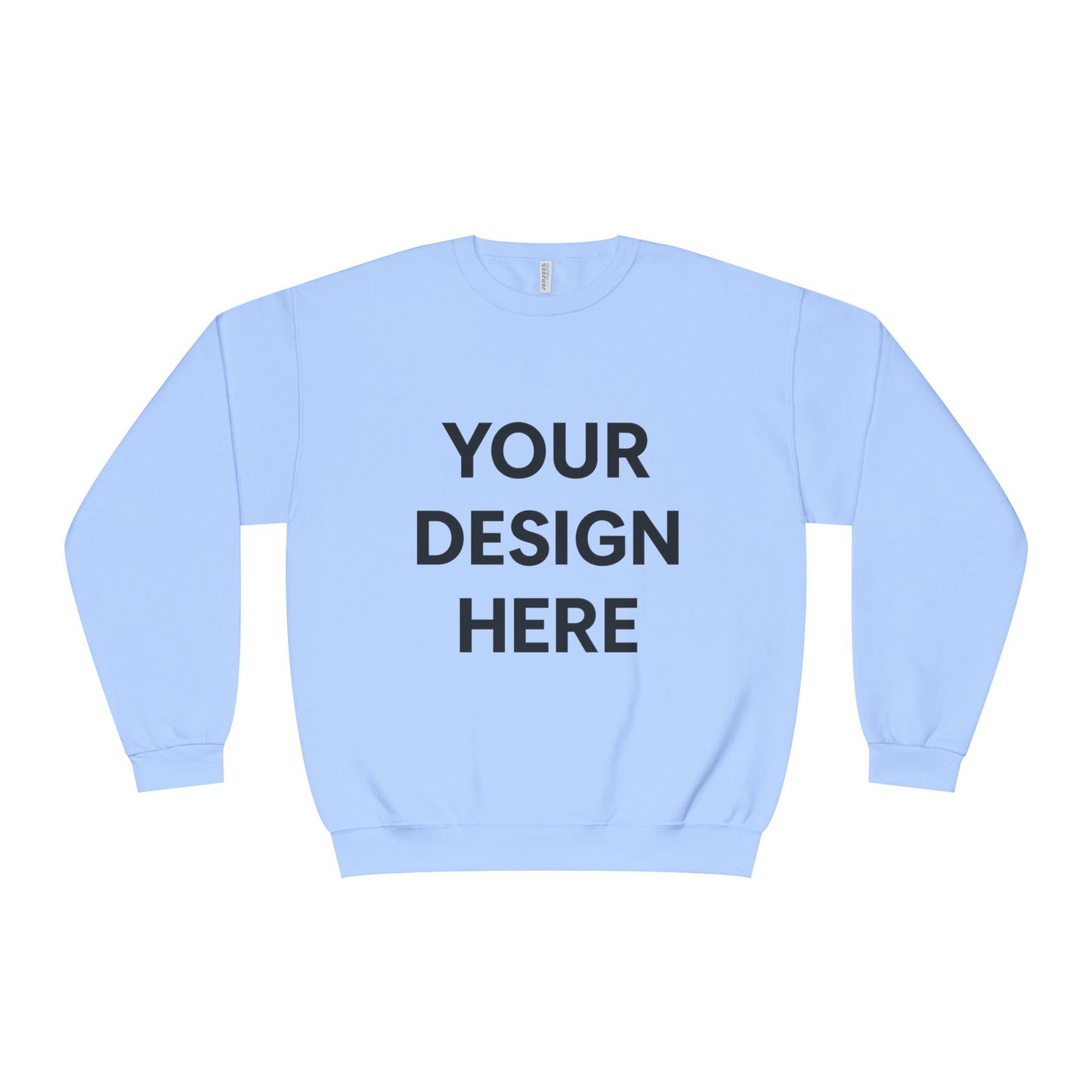 Custom Jerzees 562MR NuBlend Crewneck Sweatshirt Personalized Fleece Pullover Custom Logo, Text, or Design Soft Midweight Unisex Sweatshirt