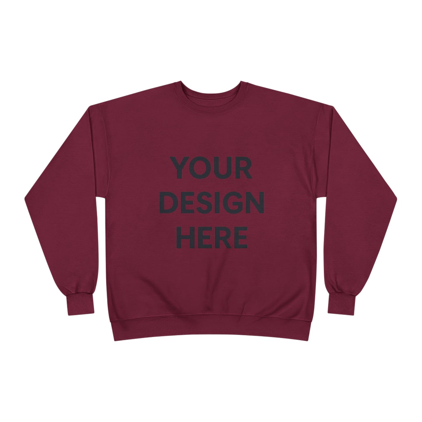 Custom Hanes P160 EcoSmart Crewneck Sweatshirt Personalized Eco-Friendly Fleece Pullover Sustainable Cotton-Poly Blend Custom Logo, Text, or Design