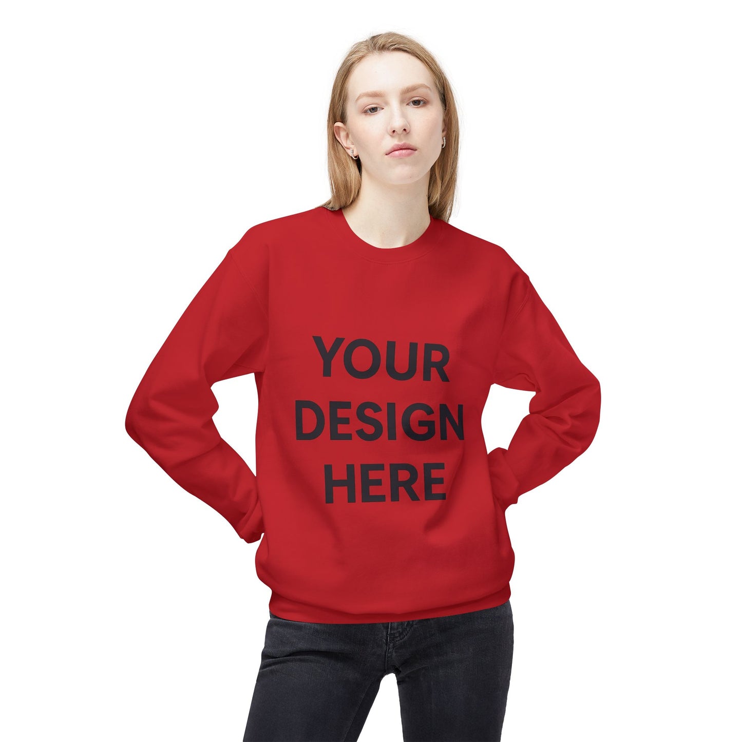 Cozy Customizable Crewneck Sweatshirt - Personalized Gift for Him/Her, Perfect for Fall/Winter, Unique Holiday Gifts, DIY Design