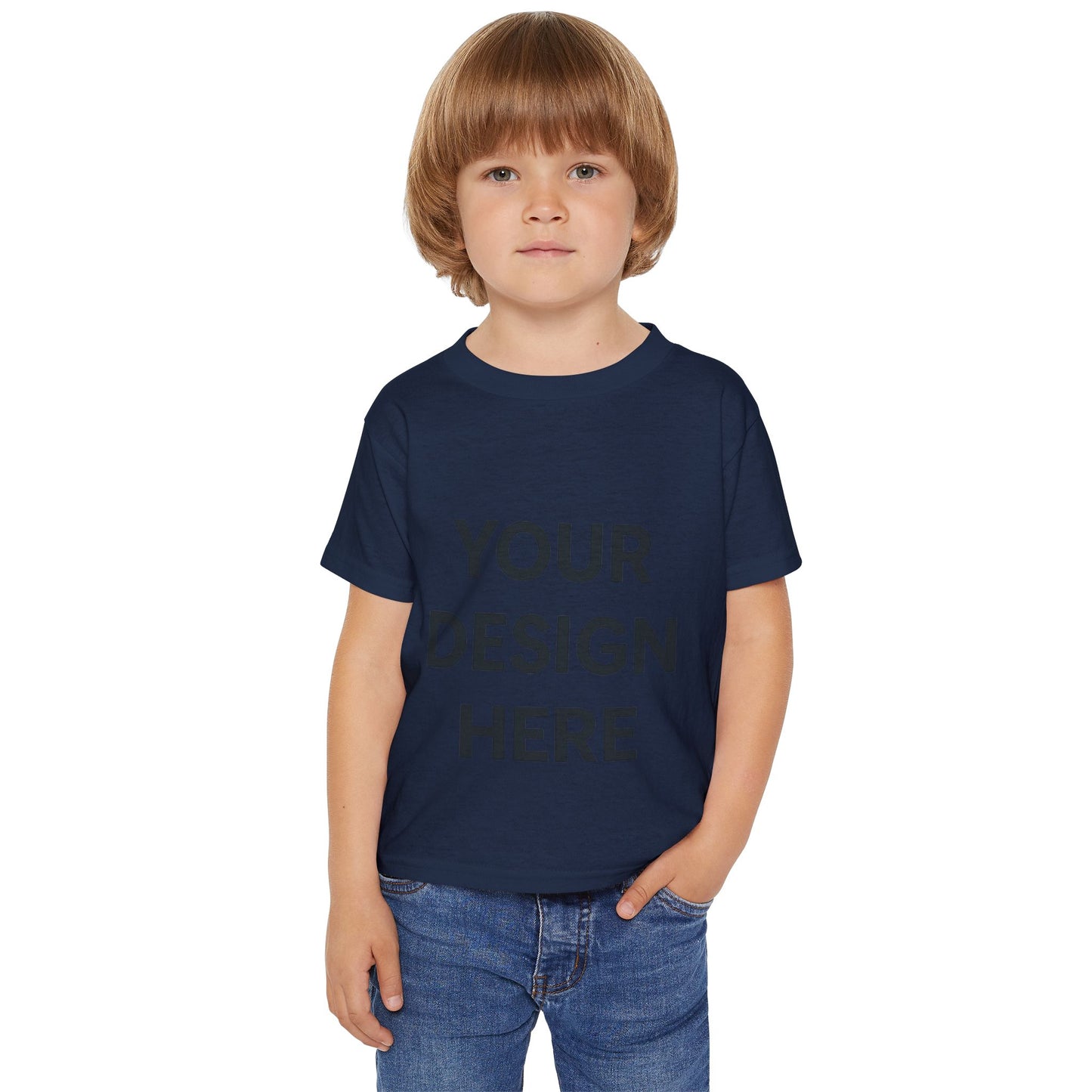 Custom Gildan 5100P Toddler T-Shirt Personalized Heavy Cotton Kids Tee Custom Name, Logo or Design Soft Durable Preshrunk Cotton Shirt