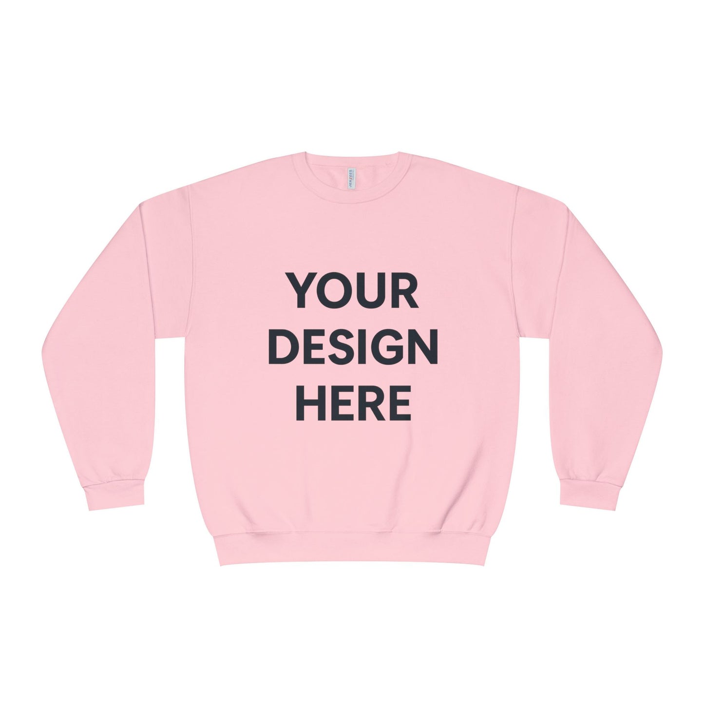 Custom Jerzees 562MR NuBlend Crewneck Sweatshirt Personalized Fleece Pullover Custom Logo, Text, or Design Soft Midweight Unisex Sweatshirt