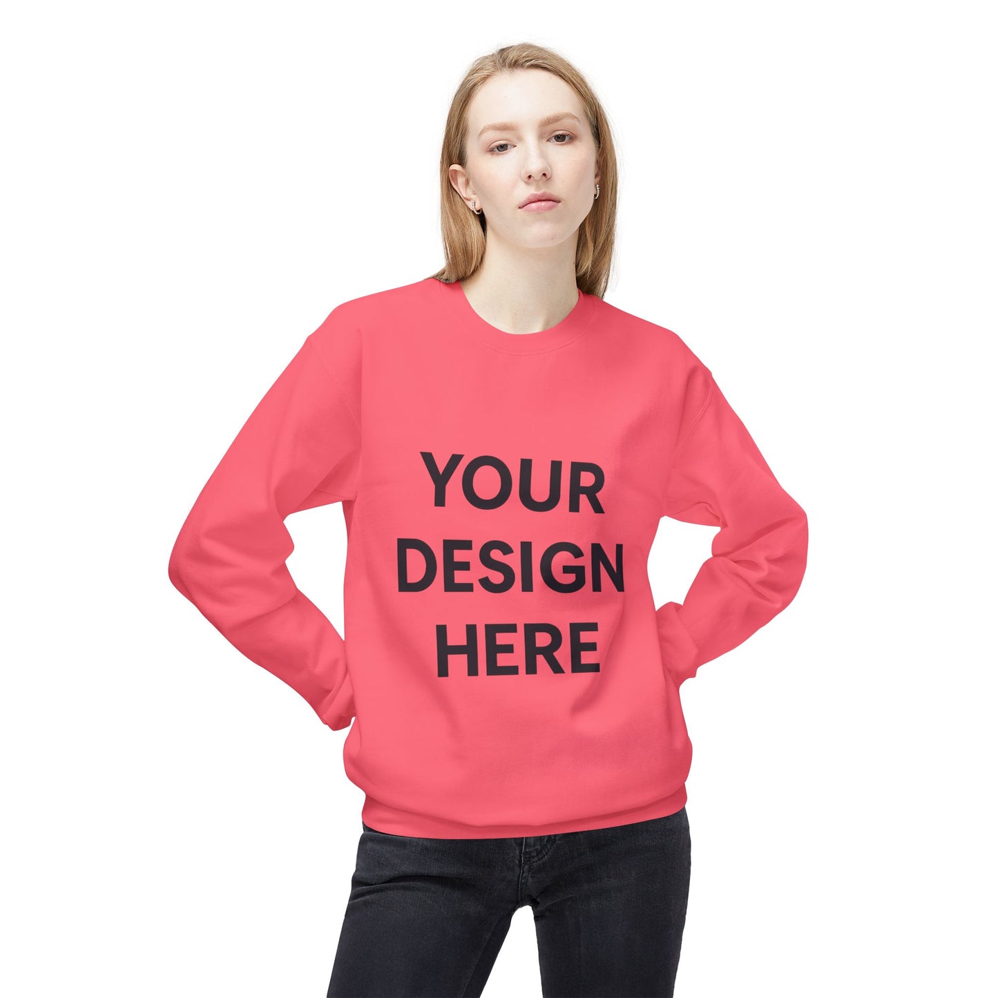 Cozy Customizable Crewneck Sweatshirt - Personalized Gift for Him/Her, Perfect for Fall/Winter, Unique Holiday Gifts, DIY Design