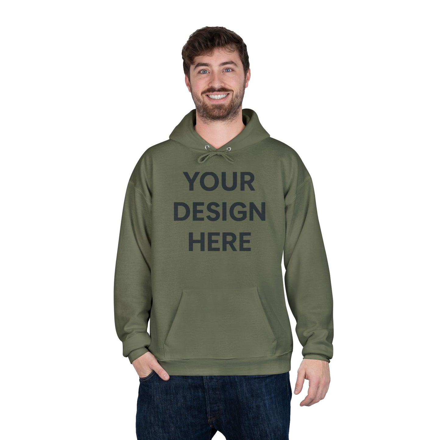 Custom Personalizable Hanes P170 EcoSmart Pullover Hoodie Sweatshirt Unisex Recycled Fleece Hoodie Sustainable Custom Hoodie with Logo or Name