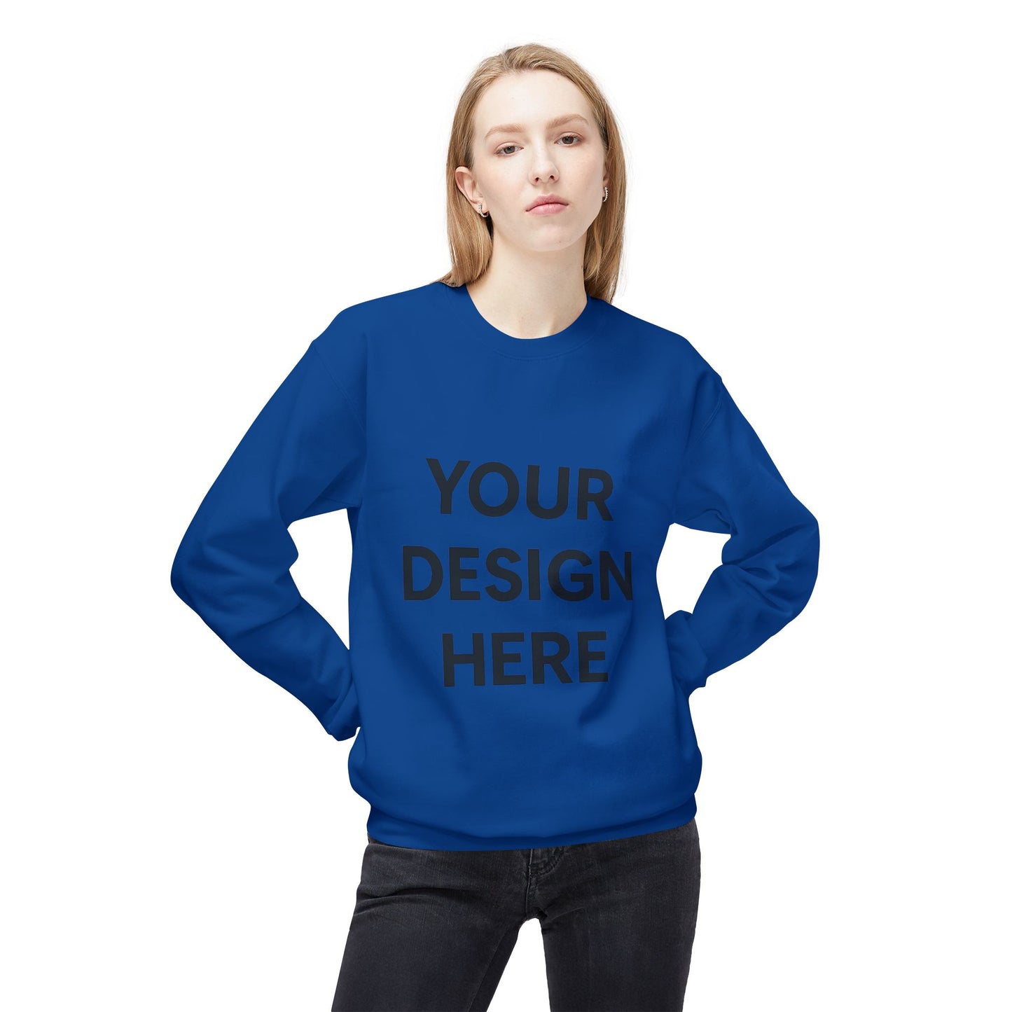 Cozy Customizable Crewneck Sweatshirt - Personalized Gift for Him/Her, Perfect for Fall/Winter, Unique Holiday Gifts, DIY Design