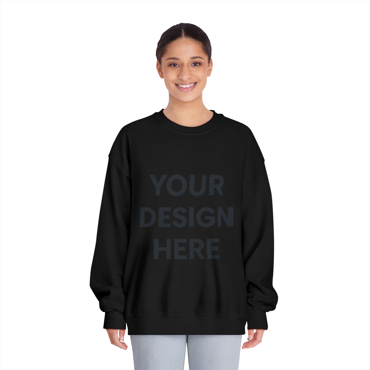 Custom Gildan 12000 DryBlend Crewneck Sweatshirt Personalized Moisture-Wicking Fleece Pullover Custom Logo, Text, or Design Unisex Cotton-Poly Sweatshirt