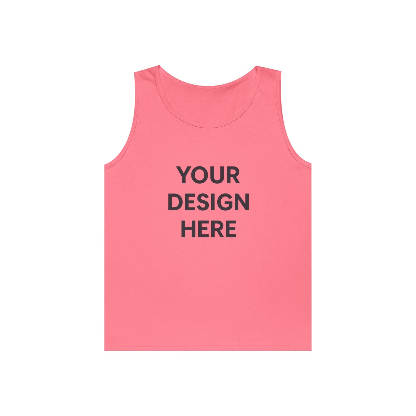 Custom Gildan 5200 Heavy Cotton Tank Top Personalized Sleeveless Shirt Custom Logo, Text, or Design Unisex Classic Fit Summer Tee