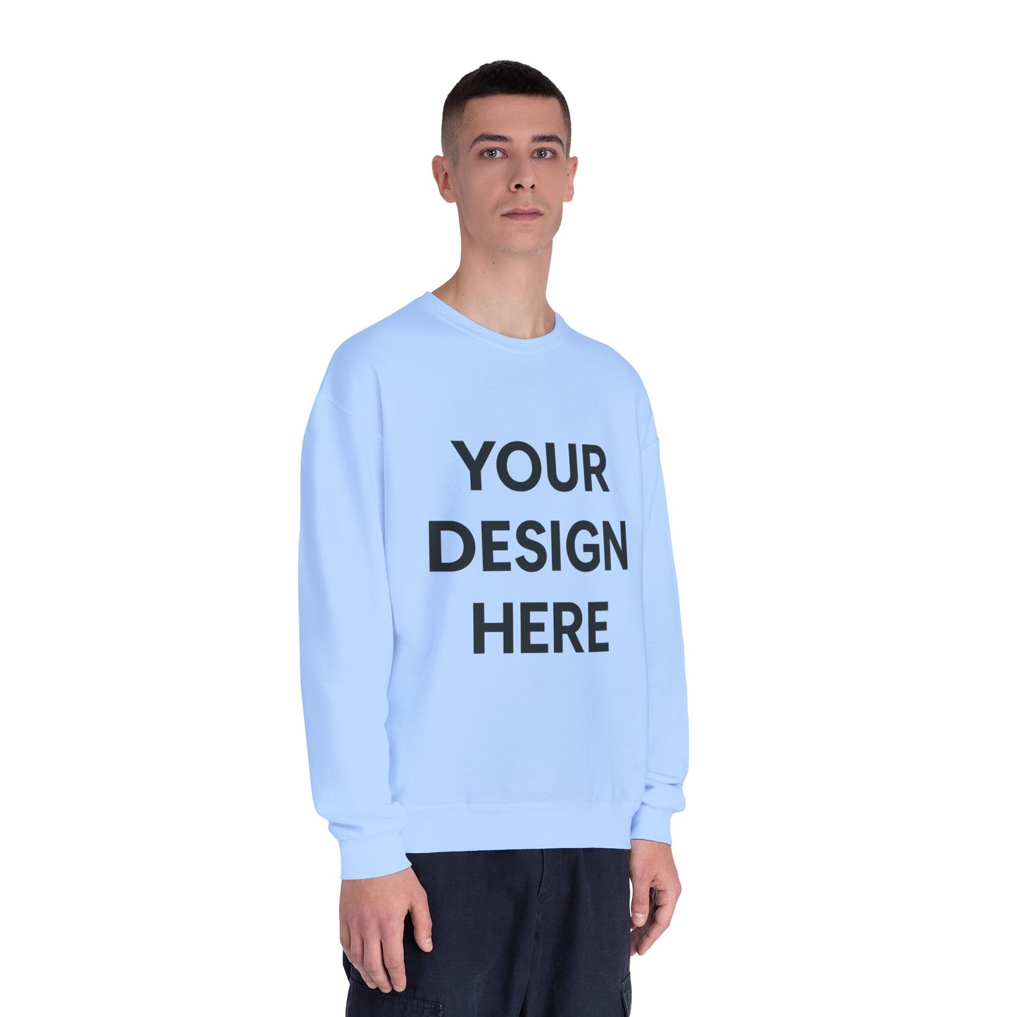 Custom Jerzees 562MR NuBlend Crewneck Sweatshirt Personalized Fleece Pullover Custom Logo, Text, or Design Soft Midweight Unisex Sweatshirt