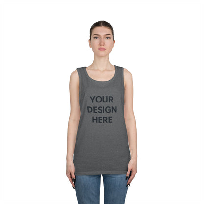 Custom Gildan 5200 Heavy Cotton Tank Top Personalized Sleeveless Shirt Custom Logo, Text, or Design Unisex Classic Fit Summer Tee