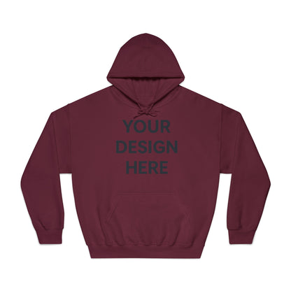 Custom Gildan 12500 DryBlend Hoodie Personalized Moisture-Wicking Fleece Sweatshirt Custom Logo, Text or Design Unisex Cotton-Poly Pullover
