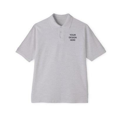 Custom Jerzees 443M Polo Shirt Personalized Piqué Polo Embroidered or Printed Logo Shirt Unisex Short Sleeve Polo for Work, Events & Promotions