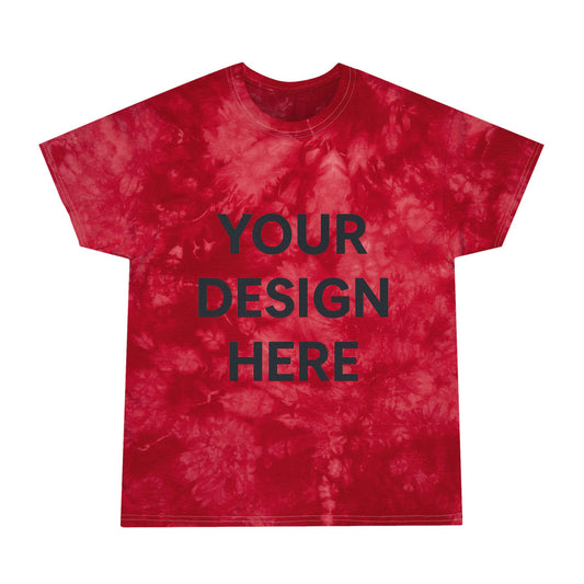 Custom Gildan 5000 Crystal Tie-Dye T-Shirt Personalized Heavy Cotton Tee Ice-Wash Marble Effect Design Custom Logo, Text, or Artwork