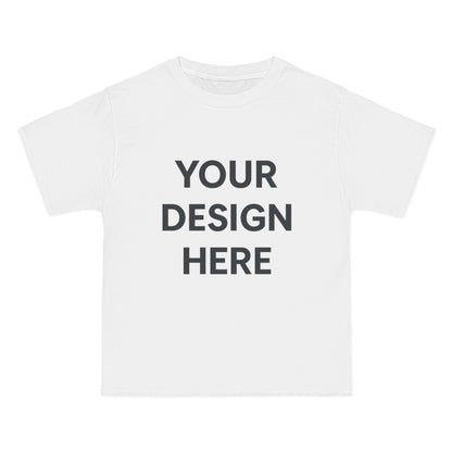 Custom Hanes 5180 Beefy-T Shirt Personalized Heavyweight Cotton Tee Premium Short Sleeve T-Shirt with Custom Logo, Text, or Design