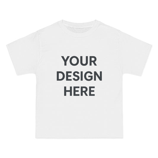 Custom Hanes 5180 Beefy-T Shirt Personalized Heavyweight Cotton Tee Premium Short Sleeve T-Shirt with Custom Logo, Text, or Design