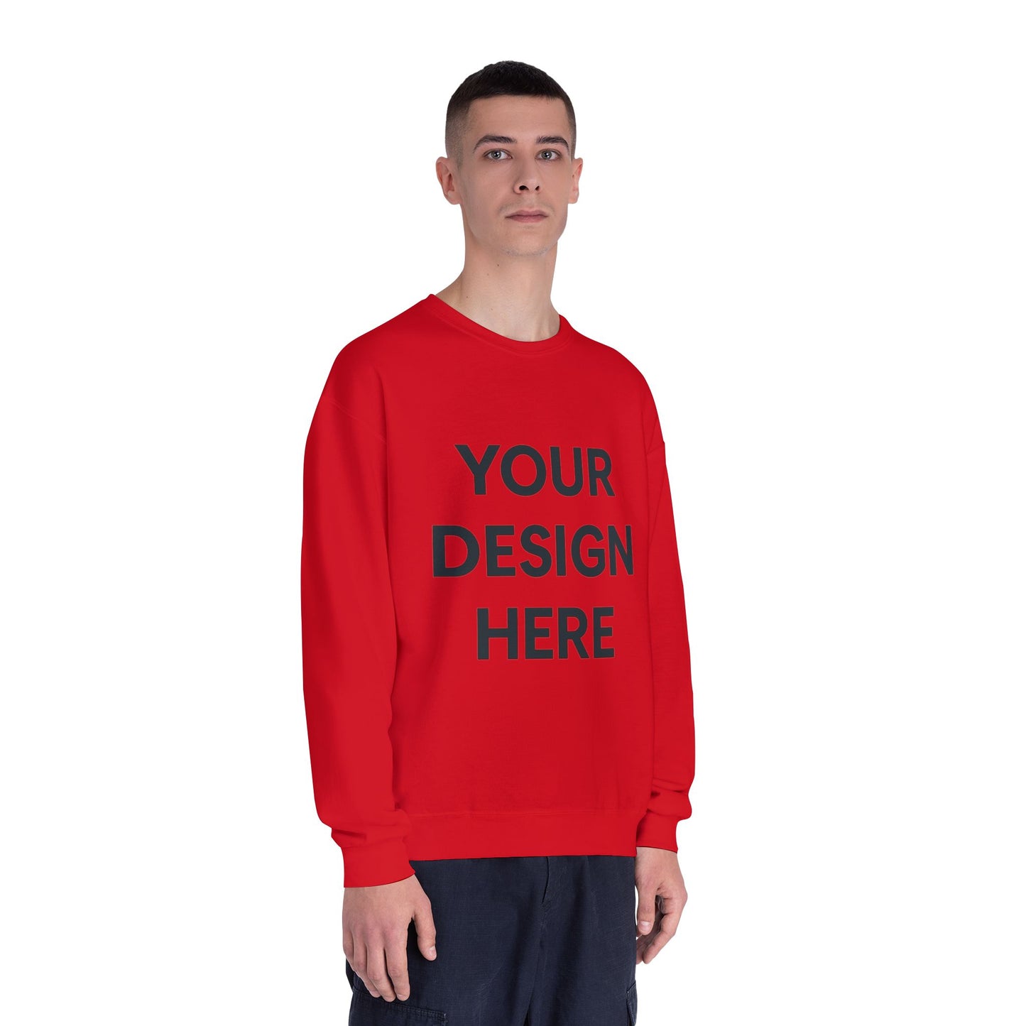 Custom Jerzees 562MR NuBlend Crewneck Sweatshirt Personalized Fleece Pullover Custom Logo, Text, or Design Soft Midweight Unisex Sweatshirt