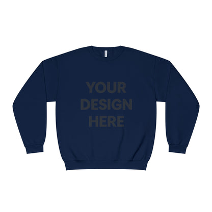 Custom Jerzees 562MR NuBlend Crewneck Sweatshirt Personalized Fleece Pullover Custom Logo, Text, or Design Soft Midweight Unisex Sweatshirt