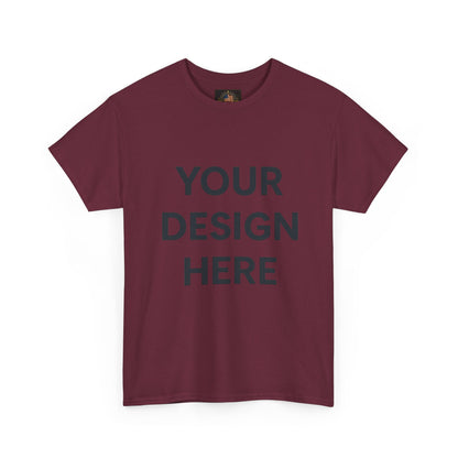 Custom Unisex Heavy Cotton Tee - Your Design Here, Personalized Shirt, Gift for Him/Her, Unique Family Reunion Outfit, Softwear Essentials