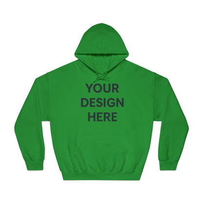 Custom Gildan 12500 DryBlend Hoodie Personalized Moisture-Wicking Fleece Sweatshirt Custom Logo, Text or Design Unisex Cotton-Poly Pullover