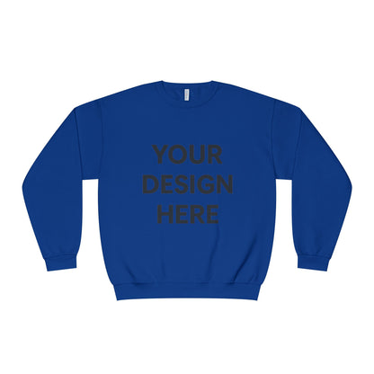 Custom Jerzees 562MR NuBlend Crewneck Sweatshirt Personalized Fleece Pullover Custom Logo, Text, or Design Soft Midweight Unisex Sweatshirt