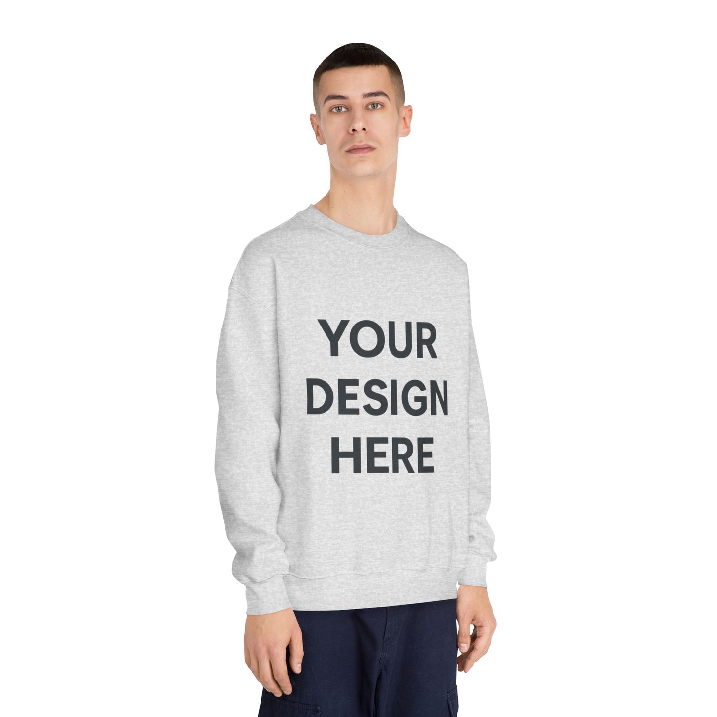Custom Gildan 12000 DryBlend Crewneck Sweatshirt Personalized Moisture-Wicking Fleece Pullover Custom Logo, Text, or Design Unisex Cotton-Poly Sweatshirt