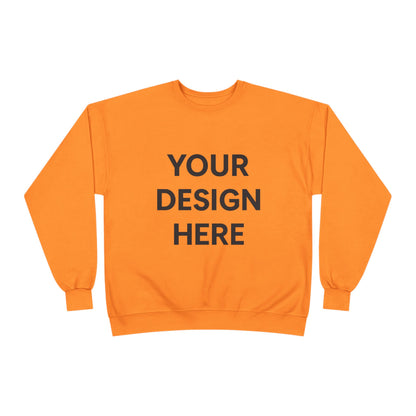 Custom Hanes P160 EcoSmart Crewneck Sweatshirt Personalized Eco-Friendly Fleece Pullover Sustainable Cotton-Poly Blend Custom Logo, Text, or Design