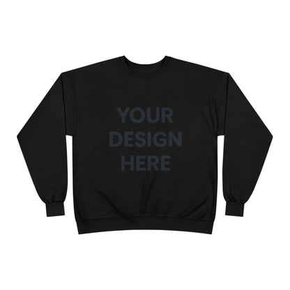 Custom Hanes P160 EcoSmart Crewneck Sweatshirt Personalized Eco-Friendly Fleece Pullover Sustainable Cotton-Poly Blend Custom Logo, Text, or Design