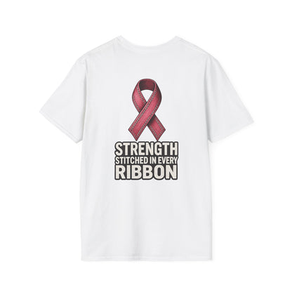 Strength Awareness T-Shirt, Unisex Softstyle Tee, Gift for Cancer Awareness, Supportive Graphic Tee, Everyday Comfort Shirt
