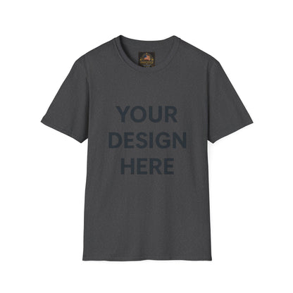 Custom Gildan 64000 Softstyle T-Shirt Personalized Unisex Tee Premium Cotton Blend Shirt for Men & Women Custom Logo, Text, or Design