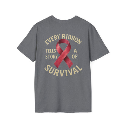 Survivor Story T-Shirt, Awareness Tee for Survivors, Supportive Unisex Softstyle T-Shirt, Gift for Cancer Survivors, Inspirational [...]