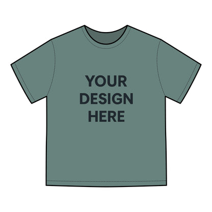 Custom Hanes GDH100 ComfortWash T-Shirt Personalized Garment-Dyed Tee Vintage Soft Cotton Shirt Custom Logo, Text, or Design