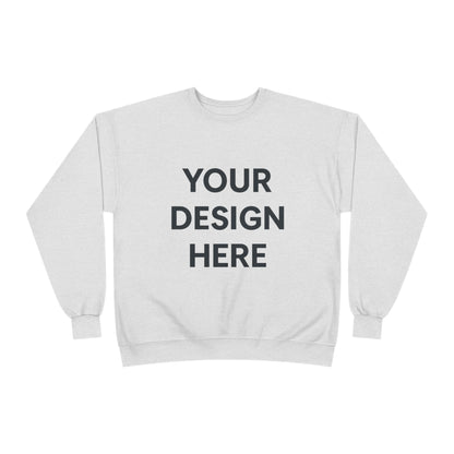 Custom Hanes P160 EcoSmart Crewneck Sweatshirt Personalized Eco-Friendly Fleece Pullover Sustainable Cotton-Poly Blend Custom Logo, Text, or Design
