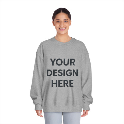 Custom Gildan 12000 DryBlend Crewneck Sweatshirt Personalized Moisture-Wicking Fleece Pullover Custom Logo, Text, or Design Unisex Cotton-Poly Sweatshirt