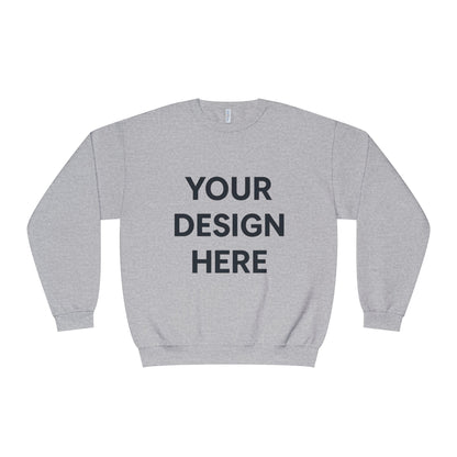 Custom Jerzees 562MR NuBlend Crewneck Sweatshirt Personalized Fleece Pullover Custom Logo, Text, or Design Soft Midweight Unisex Sweatshirt