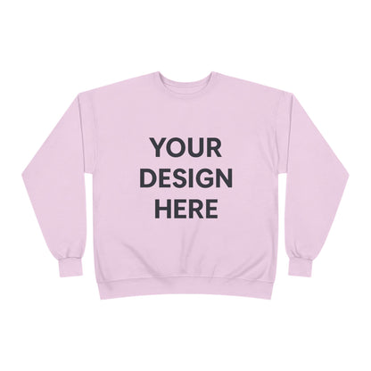 Custom Hanes P160 EcoSmart Crewneck Sweatshirt Personalized Eco-Friendly Fleece Pullover Sustainable Cotton-Poly Blend Custom Logo, Text, or Design