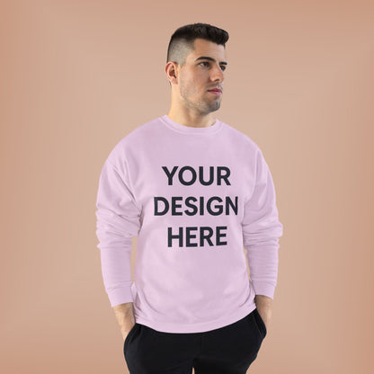 Custom Hanes P160 EcoSmart Crewneck Sweatshirt Personalized Eco-Friendly Fleece Pullover Sustainable Cotton-Poly Blend Custom Logo, Text, or Design