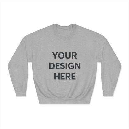 Custom Gildan 12000 DryBlend Crewneck Sweatshirt Personalized Moisture-Wicking Fleece Pullover Custom Logo, Text, or Design Unisex Cotton-Poly Sweatshirt