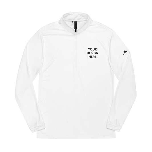 Custom Adidas A401 Quarter-Zip Pullover Personalized Performance Sweatshirt Moisture-Wicking Athletic Top Custom Logo or Embroidery