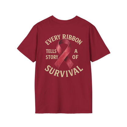 Survivor Story T-Shirt, Awareness Tee for Survivors, Supportive Unisex Softstyle T-Shirt, Gift for Cancer Survivors, Inspirational [...]