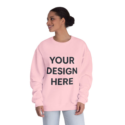 Custom Jerzees 562MR NuBlend Crewneck Sweatshirt Personalized Fleece Pullover Custom Logo, Text, or Design Soft Midweight Unisex Sweatshirt