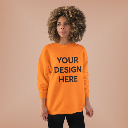 Custom Hanes P160 EcoSmart Crewneck Sweatshirt Personalized Eco-Friendly Fleece Pullover Sustainable Cotton-Poly Blend Custom Logo, Text, or Design